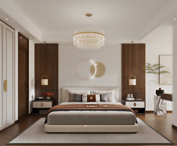 New Chinese Style Bedroom-ID:972877986