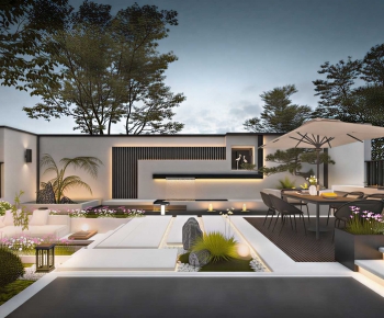 Modern Courtyard/landscape-ID:102069496