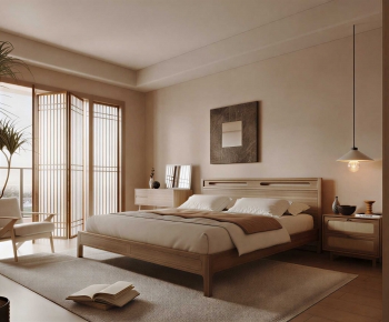 Wabi-sabi Style Bedroom-ID:203960903
