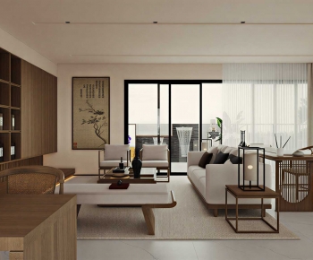 New Chinese Style A Living Room-ID:207219159