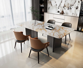 Modern Dining Table And Chairs-ID:134891998