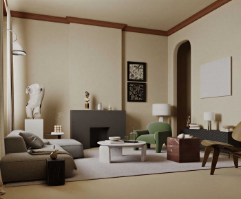 Wabi-sabi Style A Living Room-ID:441497091