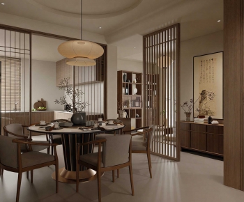 New Chinese Style Dining Room-ID:586741923