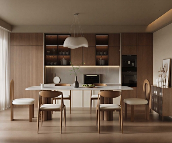 Wabi-sabi Style Dining Room-ID:328803065