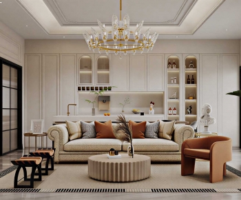 Modern A Living Room-ID:735256913