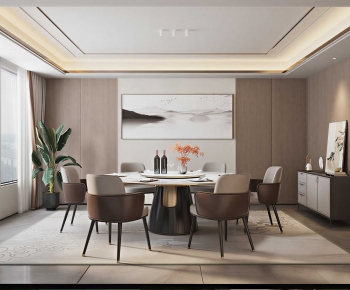 New Chinese Style Dining Room-ID:682596924