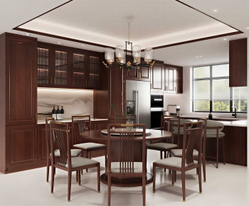 New Chinese Style Dining Room-ID:945588112