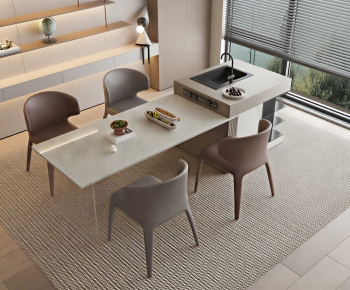 Modern Dining Table And Chairs-ID:260870581