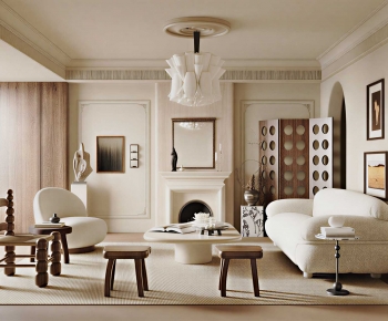 French Style A Living Room-ID:661239652