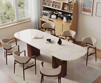 Modern Dining Table And Chairs-ID:627171996