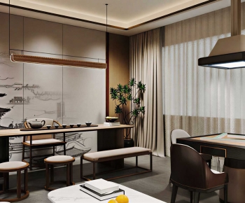 New Chinese Style Tea House-ID:640779028