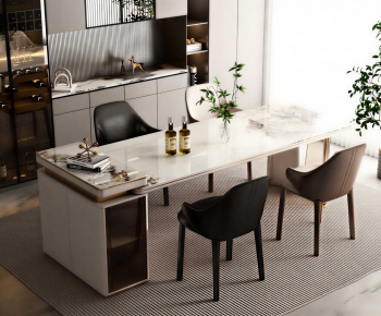Modern Dining Table And Chairs-ID:612828028