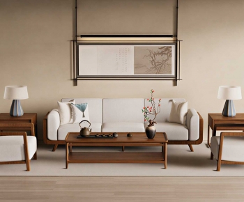 New Chinese Style Sofa Combination-ID:489099988