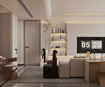 Modern A Living Room-ID:584887036