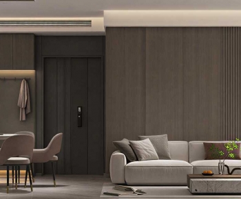 Modern A Living Room-ID:696629052