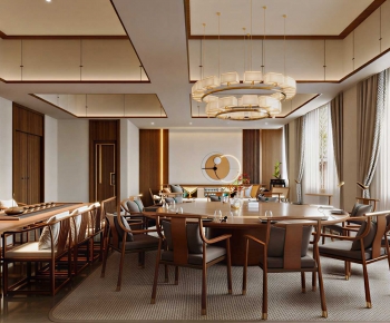 New Chinese Style Dining Room-ID:224283933