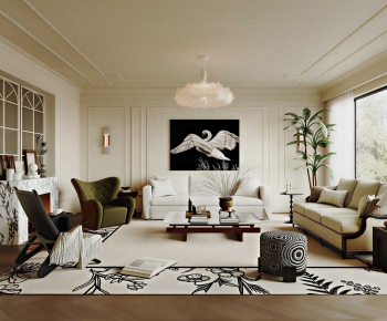 French Style A Living Room-ID:554179911