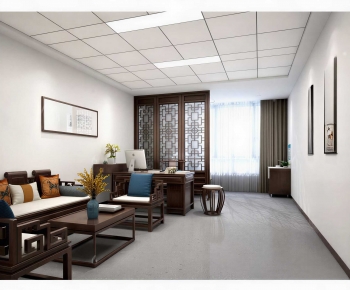 New Chinese Style Manager's Office-ID:516442063