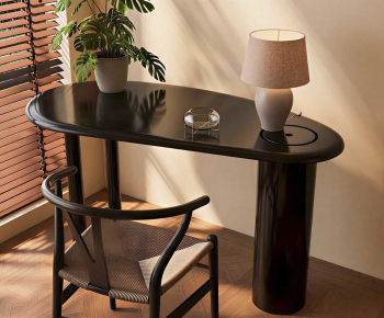 Modern Computer Desk And Chair-ID:250657087