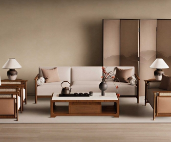 New Chinese Style Sofa Combination-ID:260612018