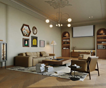 French Style A Living Room-ID:125559094