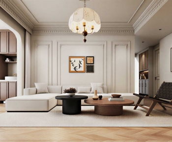 French Style A Living Room-ID:955666077