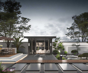 New Chinese Style Courtyard/landscape-ID:441905981