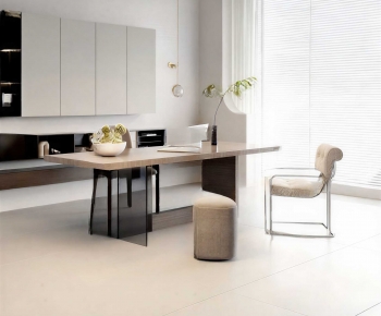 Modern Computer Desk And Chair-ID:464029398