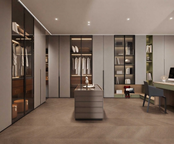 Modern Clothes Storage Area-ID:622590071