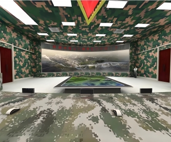 Modern Exhibition Hall-ID:382667062