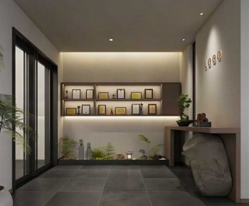 Modern Office Reception Desk-ID:319520009