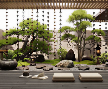 New Chinese Style Courtyard/landscape-ID:724545965