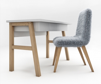 Modern Computer Desk And Chair-ID:204875958