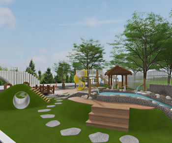 Modern Park Landscape-ID:773933898