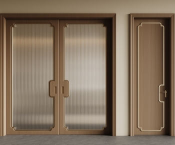 New Chinese Style Single Door-ID:365571022