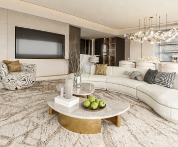 Modern A Living Room-ID:616811046