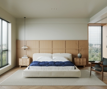 侘寂原木风卧室-2820451