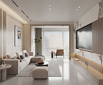 Modern A Living Room-ID:370780941