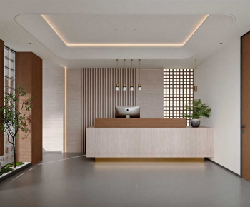 Modern Office Reception Desk-ID:785839081