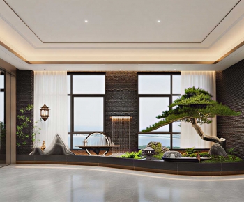 New Chinese Style Plant Landscaping-ID:196149116