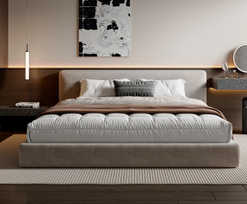 Modern Double Bed-ID:705530659