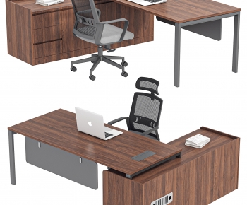 Modern Office Desk And Chair-ID:307863007