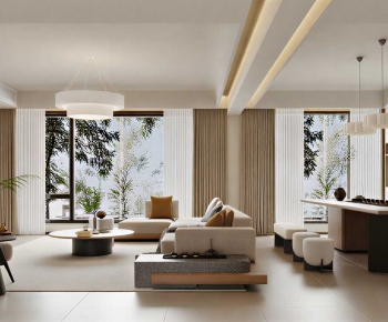 Wabi-sabi Style A Living Room-ID:721905951