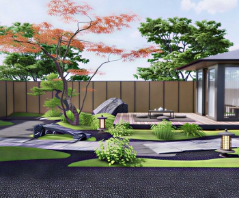 New Chinese Style Courtyard/landscape-ID:672847995