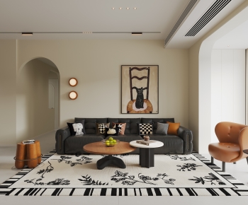 Modern A Living Room-ID:513572931