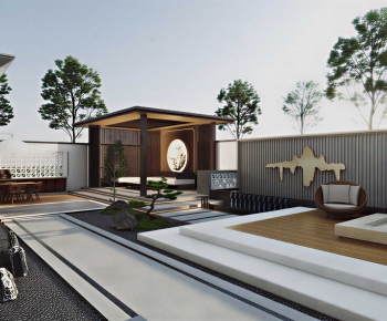 New Chinese Style Courtyard/landscape-ID:413680196