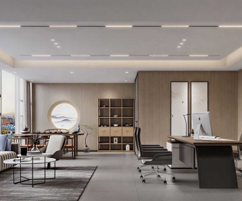 New Chinese Style Manager's Office-ID:221430069