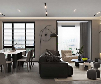 Modern A Living Room-ID:859201916