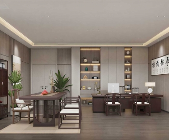 New Chinese Style Manager's Office-ID:380597113