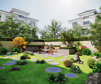 Modern Courtyard/landscape-ID:858664996